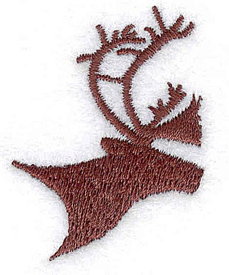 Embroidery Design: Deer head<br> 1.25w X 1.69h