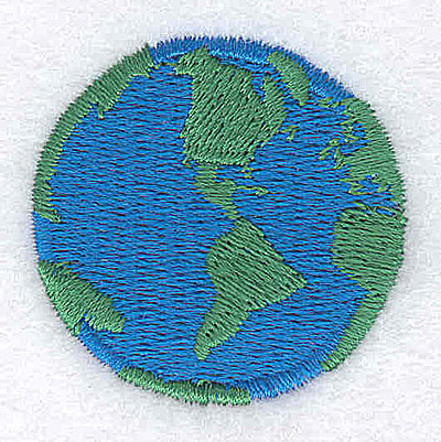 Embroidery Design: Globe<br> 1.44w X 1.44h