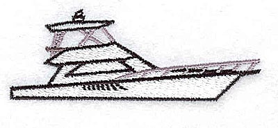 Embroidery Design: Cabin Cruiser<br> 3.19w X 1.19h | Embroidery Legacy Embroidery Design: Cabin Cruiser<br> 3.19w X 1.19h