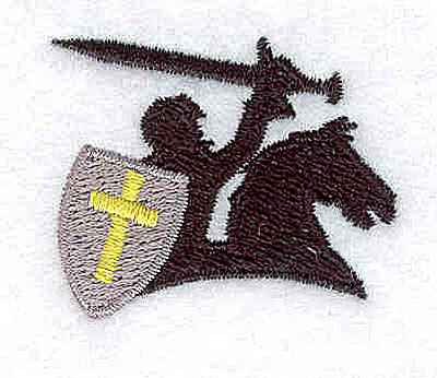 Embroidery Design: Knight on steed<br> 1.50w X 1.25h