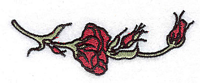 Embroidery Design: Rose<br> 3.69w X 1.31h
