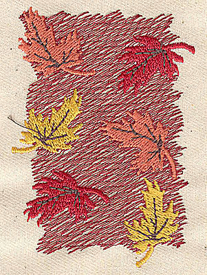 Embroidery Design: Maple Leaves <br> 2.01w X 3.06h