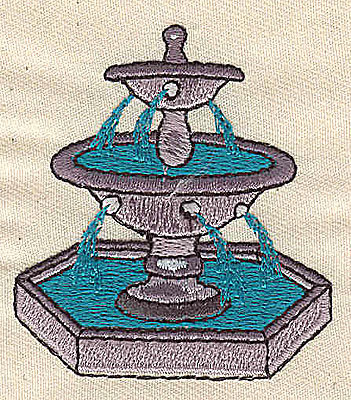 Embroidery Design: Fountain<br> 2.00w X 2.25h