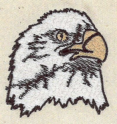 Embroidery Design: Eagle head<br> 2.06w X 2.13h