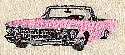 Embroidery Design: Pink convertible<br> 2.88w X 1.12h