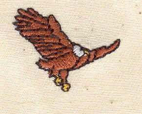 Embroidery Design: Eagle  <br> 1.06w X 0.81h