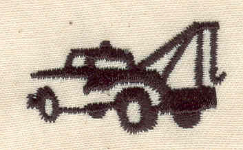 Embroidery Design: Tow truck<br> 1.44w X 0.81h
