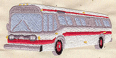Embroidery Design: Bus<br> 3.25w X 1.56h | Embroidery Legacy Embroidery Design: Bus<br> 3.25w X 1.56h