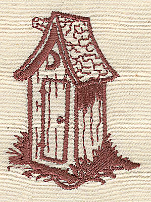 Embroidery Design: Outhouse<br> 1.69w X 2.25h