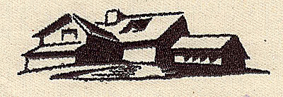 Embroidery Design: House<br> 3.13w X 0.888h