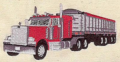 Embroidery Design: Transport truck<br> 3.94w X 1.94h