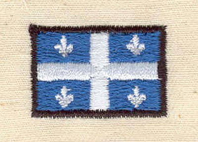 Embroidery Design: Quebec flag<br> 1.06w X 0.69h