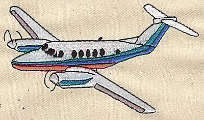 Embroidery Design: Private jet large<br> 3.94w X 2.25h | Embroidery Legacy Embroidery Design: Private jet large<br> 3.94w X 2.25h