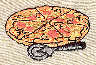 Embroidery Design: Pizza<br> 1.88w X 1.19h