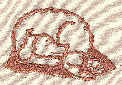 Embroidery Design: Cat and dog sleeping<br> 1.75w X 1.06h