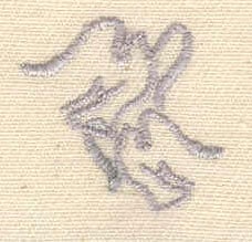 Embroidery Design: Doves<br> 0.88w X 0.88h