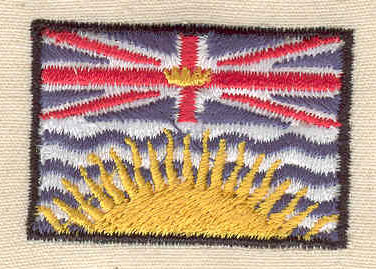Embroidery Design: British Columbia Flag<br> 1.56w X 1.06h