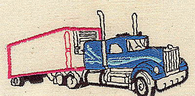 Embroidery Design: Truck<br> 3.50w X 1.69h