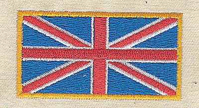 Embroidery Design: Union Jack<br> 2.44w X 1.94h