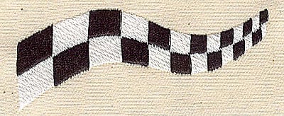 Embroidery Design: Racing flag<br> 2.94w X 2.15h