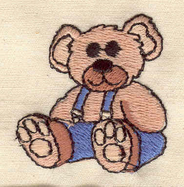 Embroidery Design: Teddy bear<br> 1.50w X 1.56h