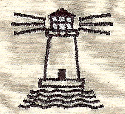 Embroidery Design: Lighthouse<br> 1.63w X 1.69h