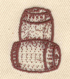 Embroidery Design: Barrels<br> 0.94w X 1.25h