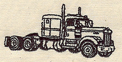 Embroidery Design: Truck<br> 3.00w X 1.44h