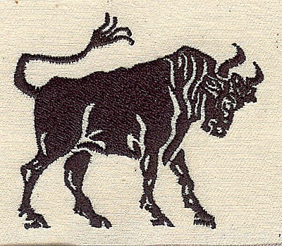 Embroidery Design: Bull<br> 2.69w X 2.94h