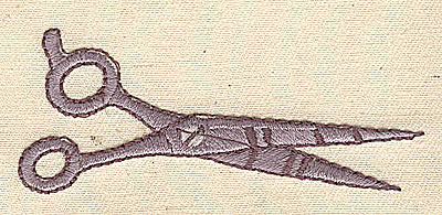 Embroidery Design: Scissors<br> 3.19w X 1.25h