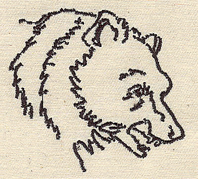 Embroidery Design: Bear head<br> 2.44w X 2.25h