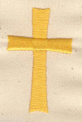 Embroidery Design: Cross<br> 1.25w X 2.06h | Embroidery Legacy Embroidery Design: Cross<br> 1.25w X 2.06h