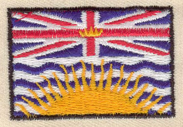 Embroidery Design: British Columbia Flag<br> 1.88w X 1.25h