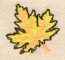 Embroidery Design: Maple Leaf<br> 0.88w X 0.81h