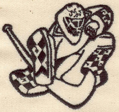 Embroidery Design: Hockey Goalie<br> 2.19w X 2.06h