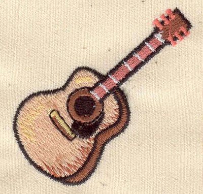 Embroidery Design: Guitar<br> 2.00w X 2.00h