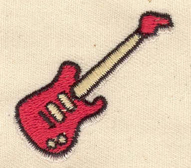 Embroidery Design: Electric Guitar<br> 1.56w X 1.50h