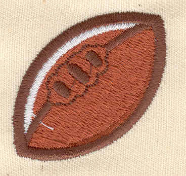 Embroidery Design: Football<br> 1.50w X 1.50h