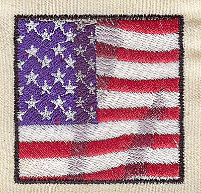 Embroidery Design: American Flag<br> 2.00w X 2.00h