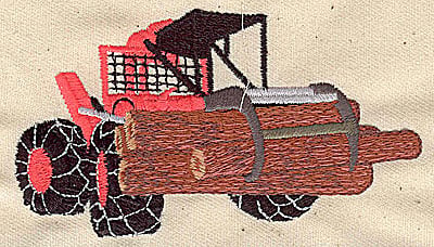 Embroidery Design: Front-end loader<br> 4.00w X 2.19h