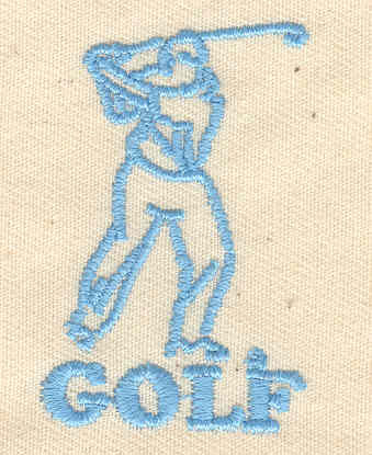 Embroidery Design: Golf<br> 1.19w X 1.88h