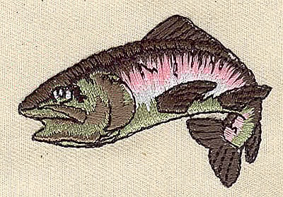 Embroidery Design: Fish<br> 2.38w X 1.63h