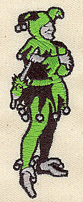 Embroidery Design: Court Jester<br> 1.13w X 3.44h