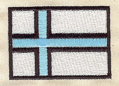 Embroidery Design: Flag<br> 2.69w X 1.94h
