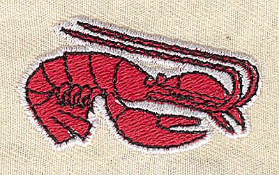 Embroidery Design: Lobster<br> 1.94w X 1.06h