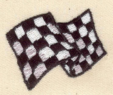 Embroidery Design: Racing Flag<br> 1.63w X 1.38h