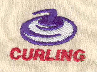Embroidery Design: Curling stone<br> 1.19w X 0.81h