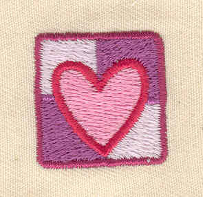 Embroidery Design: Heart logo<br> 0.94w X 0.94h