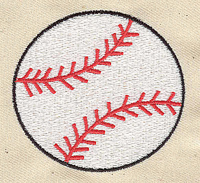 Embroidery Design: Baseball<br> 2.50w X 2.31h