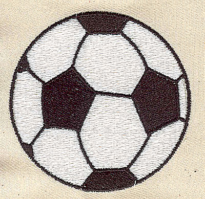 Embroidery Design: Soccer Ball<br> 2.44w X 2.44h